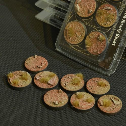Gamer Grass- Battle Ready Bases: Badlands Round 32mm