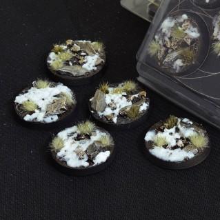 Gamer Grass- Battle Ready Bases: Winter Round 40mm