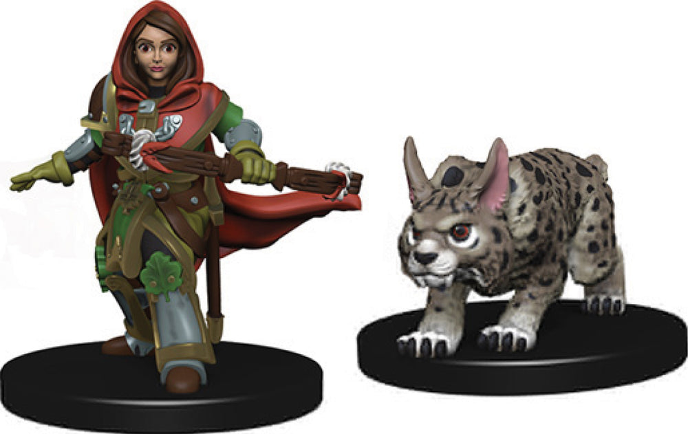 WizKids Wardlings: W02 Girl Ranger & Lynx