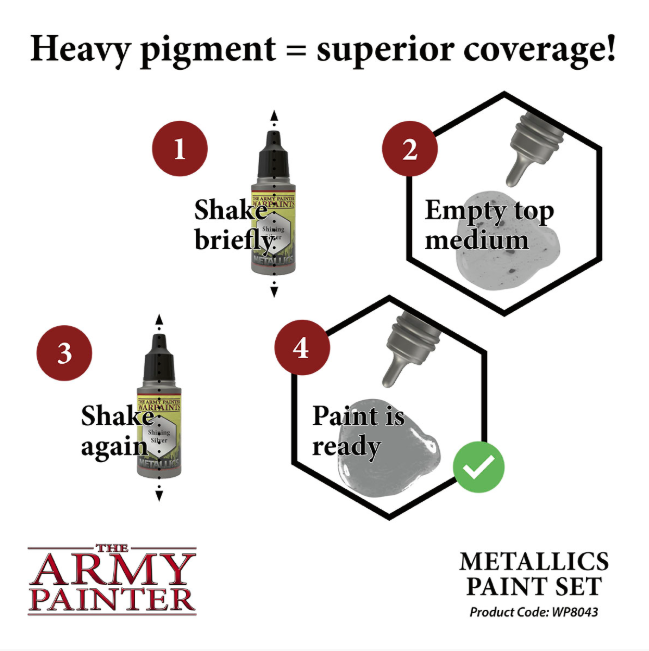 Warpaints Metallics Paint Set