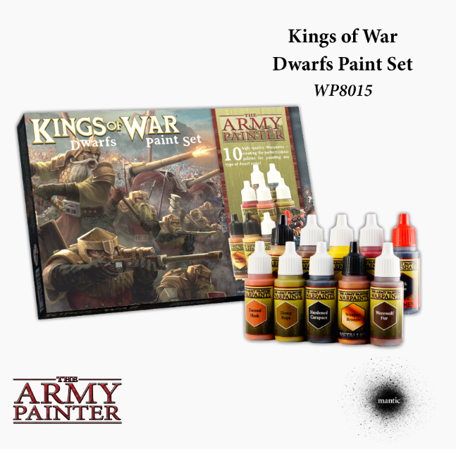 Kings of War: Dwarfs Paint Set