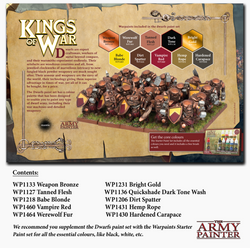 Kings of War: Dwarfs Paint Set