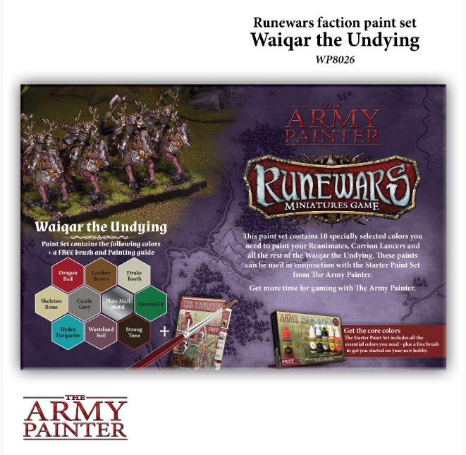 Runewars: Waiqar the Undying Paint Set