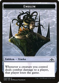 Vraska Emblem // Human Double-sided Token (Challenger 2020) [Unique and Miscellaneous Promos]