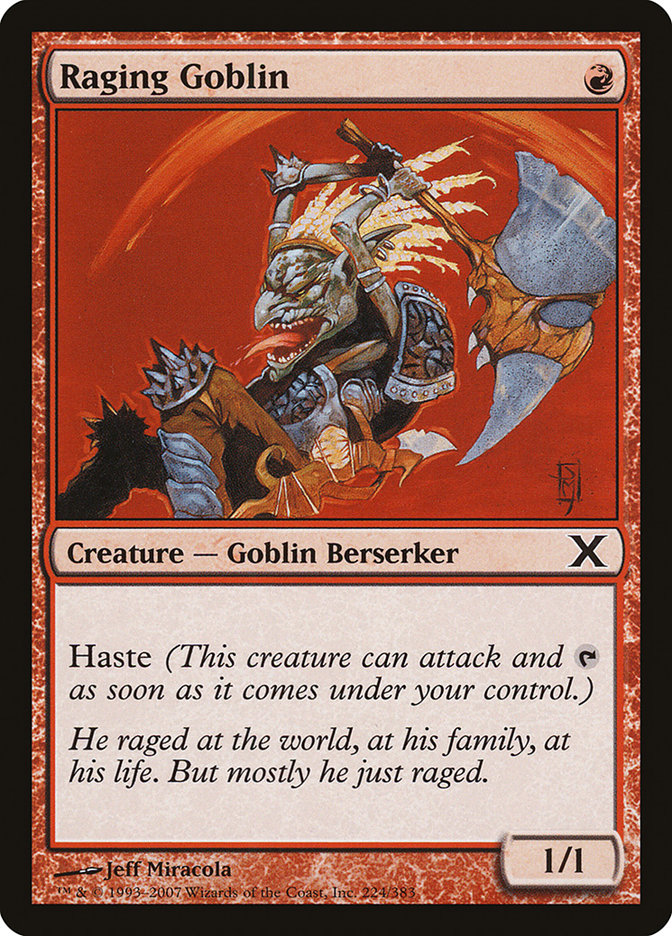 Raging Goblin [Tenth Edition]
