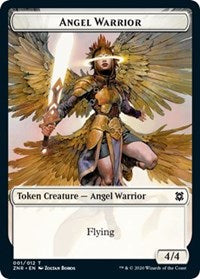 Angel Warrior // Shark Double-sided Token (Challenger 2021) [Unique and Miscellaneous Promos]