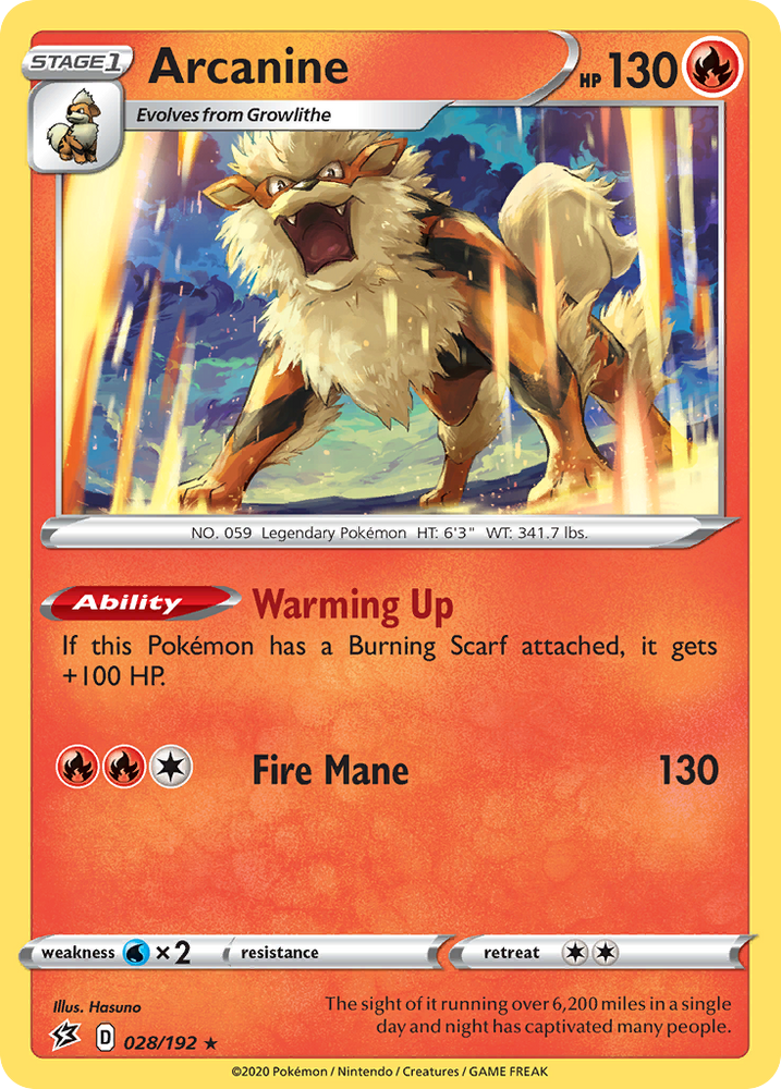 Arcanine (28/192) [Sword & Shield: Rebel Clash]