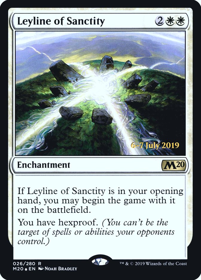 Leyline of Sanctity  [Core Set 2020 Prerelease Promos]