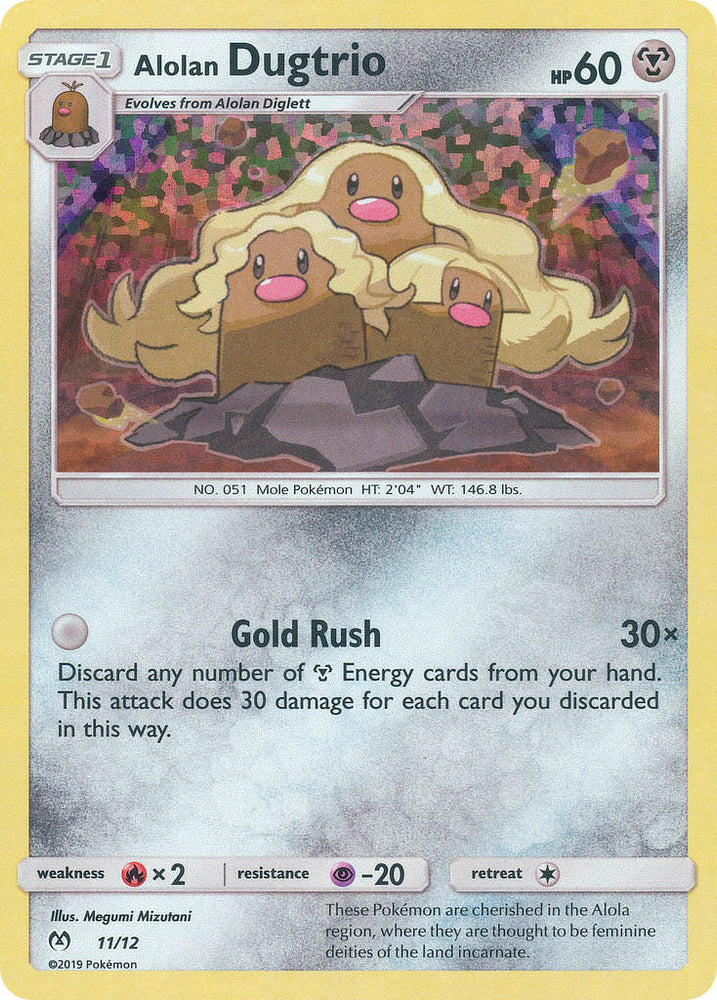 Alolan Dugtrio (11/12) [Mcdonald's Promos: 2019 Collection]