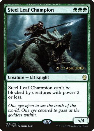 Steel Leaf Champion [Dominaria Promos]