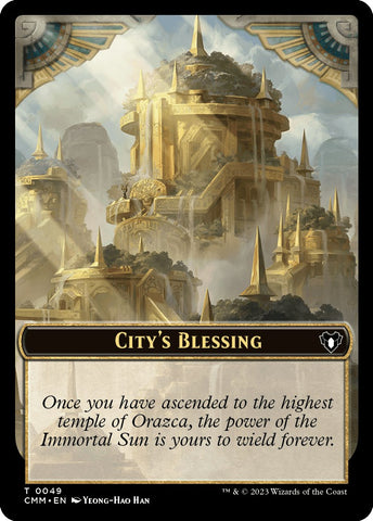 City's Blessing // Rat Double-Sided Token [Commander Masters Tokens]