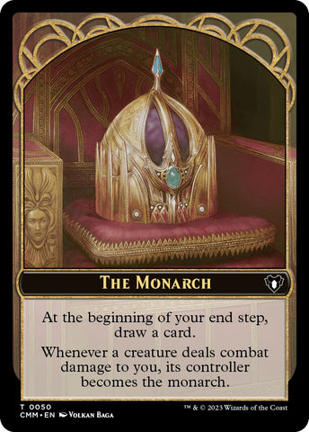 The Monarch // Elf Druid Double-Sided Token [Commander Masters Tokens]