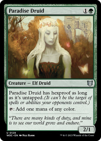 Paradise Druid [Wilds of Eldraine Commander]