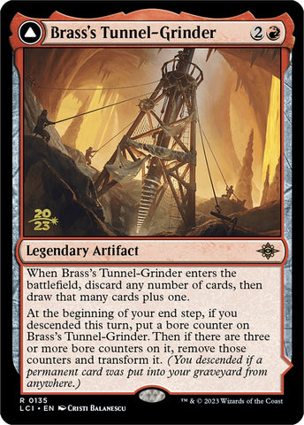 Brass's Tunnel-Grinder // Tecutlan, the Searing Rift [The Lost Caverns of Ixalan Prerelease Cards]