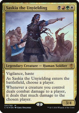 Saskia the Unyielding (Commander 2016) [Commander 2016 Oversized]