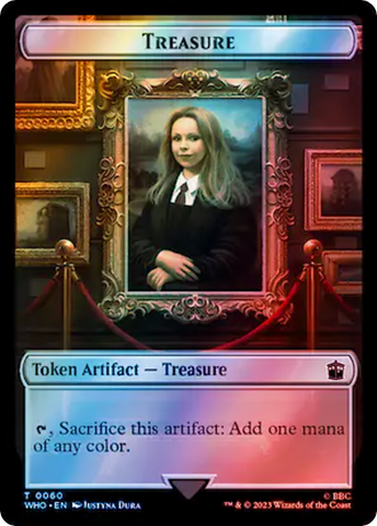 Fish // Treasure (0060) Double-Sided Token (Surge Foil) [Doctor Who Tokens]