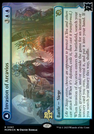Invasion of Arcavios // Invocation of the Founders [March of the Machine Prerelease Promos]