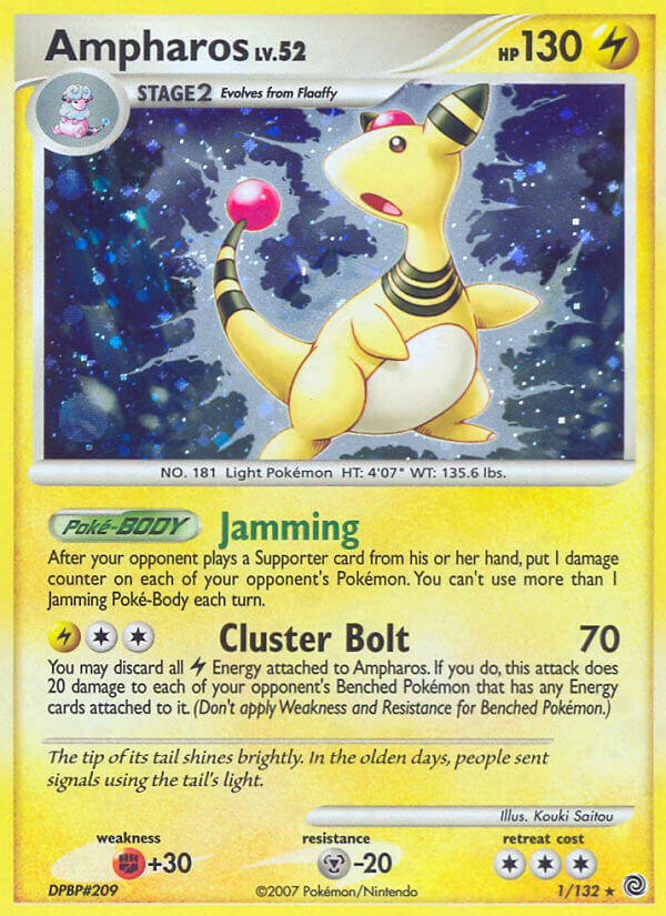 Ampharos (DP Secret Wonders) (1/132) [Theme Deck Exclusives]