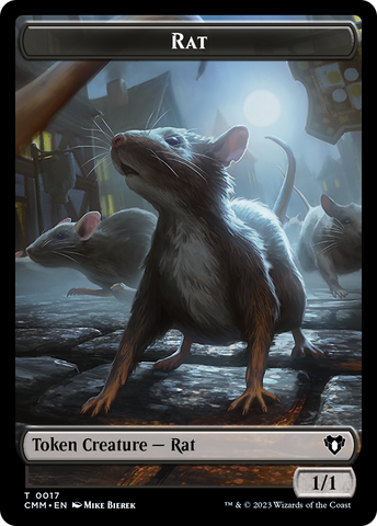 Eldrazi Spawn // Rat Double-Sided Token [Commander Masters Tokens]