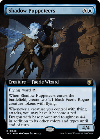 Shadow Puppeteers (Extended Art) [Wilds of Eldraine Commander]