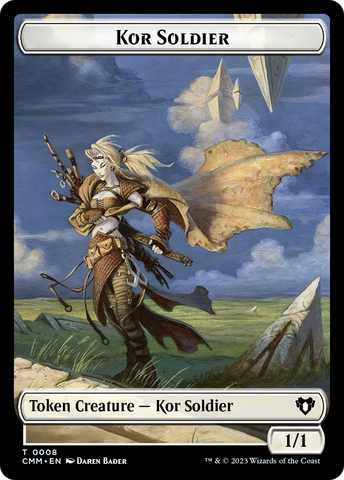 Elemental (0026) // Kor Soldier Double-Sided Token [Commander Masters Tokens]