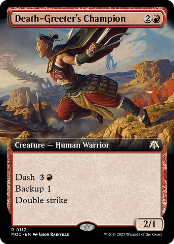 Death-Greeter's Champion (Extended Art) [March of the Machine Commander]