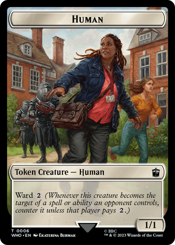 Human (0006) // Fish Double-Sided Token [Doctor Who Tokens]
