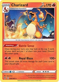 Charizard - 25/185 (Cracked Ice Holo) [Theme Deck Exclusives]