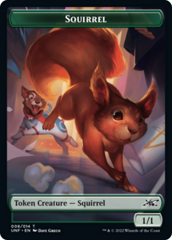 Squirrel // Balloon Double-sided Token [Unfinity Tokens]