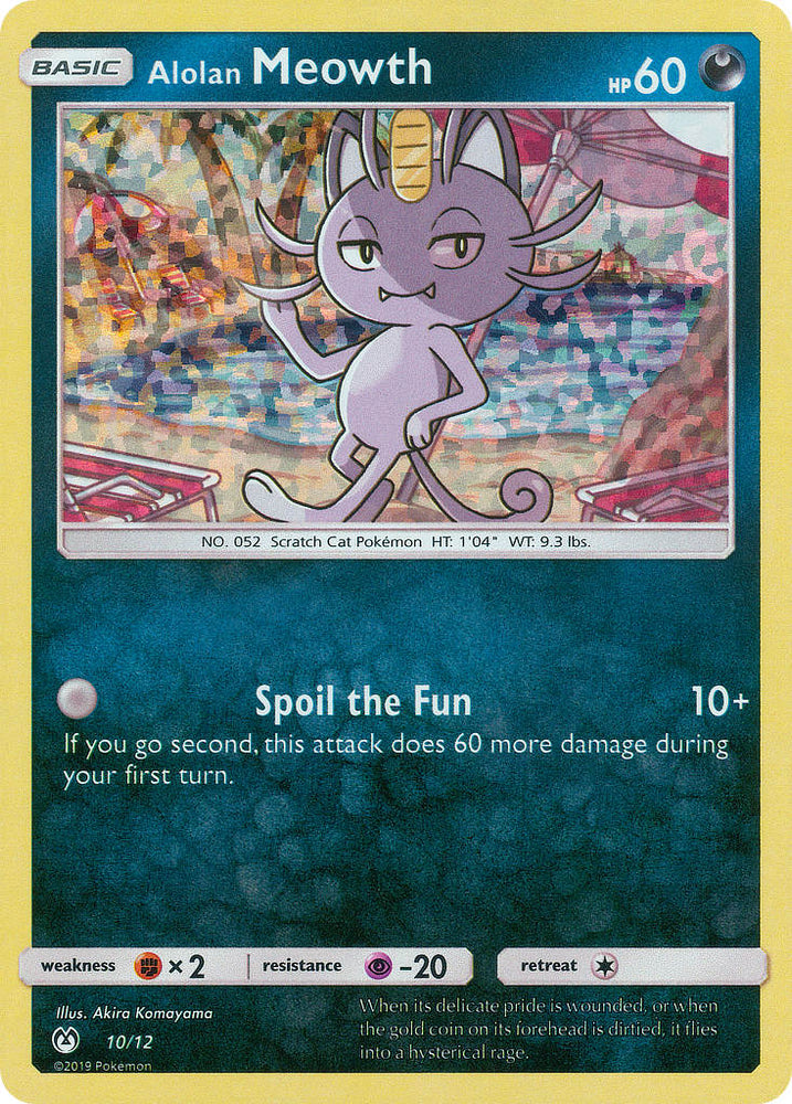 Alolan Meowth (10/12) [Mcdonald's Promos: 2019 Collection]