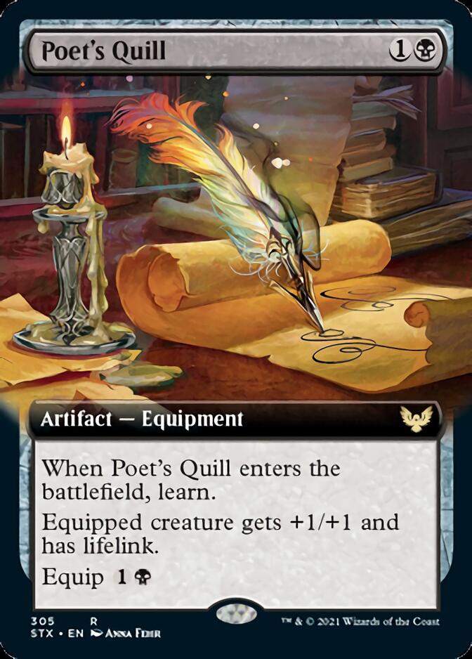 Poet's Quill (Extended) [Strixhaven: School of Mages]