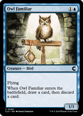 Owl Familiar [Ravnica: Clue Edition]