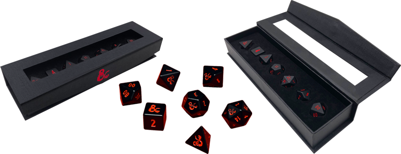 UP D&D Heavy Metal 7 Dice Set