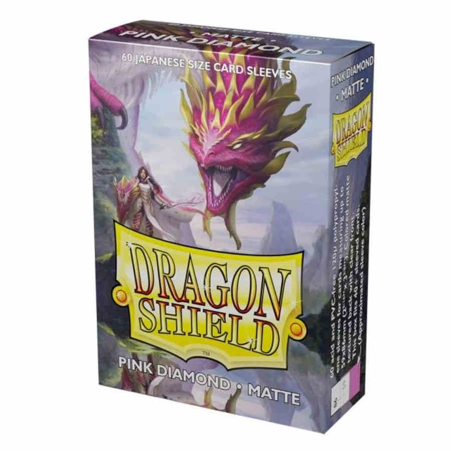 Dragon Shield 60ct Deck Protector Mini Matte Pink Diamond
