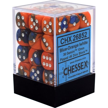 Gemini Blue-Orange With White 12mm