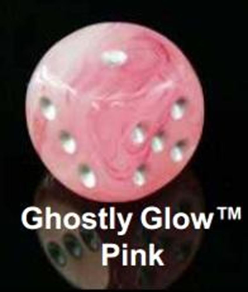 Ghostly Glow Pink With Silver D6 16Mm Block