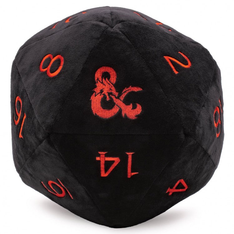 Jumbo D20 - D&D: Black and red