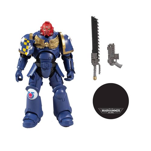 Warhammer 40k Series 1 7-Inch Ultramarines Primaris Assault Intercessor Space Marine Action Figure