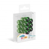 Oakie Doakie Dice D6 Marble/Gemidice Positive Negative 12mm Green