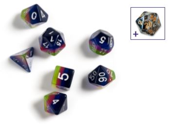 Sirius Dice Set - Pink Green Blue