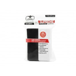Ultimate Guard Sleeves Supreme Oversized Black 40-Count