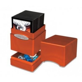 Ultra Pro Hi-Gloss Satin Deck Case Tower Pumpkin