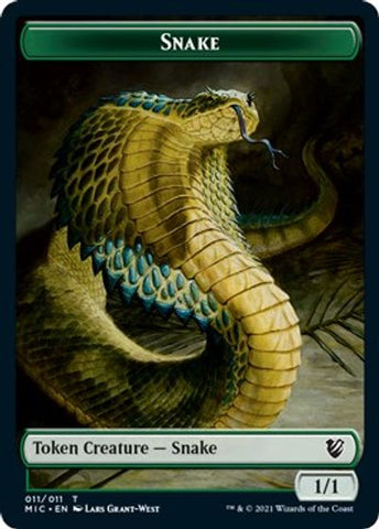 Spirit // Snake Double-sided Token [Innistrad: Midnight Hunt Commander]