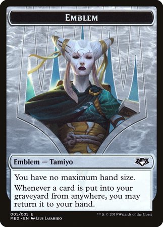 Emblem - Tamiyo, the Moon Sage [Mythic Edition Tokens]