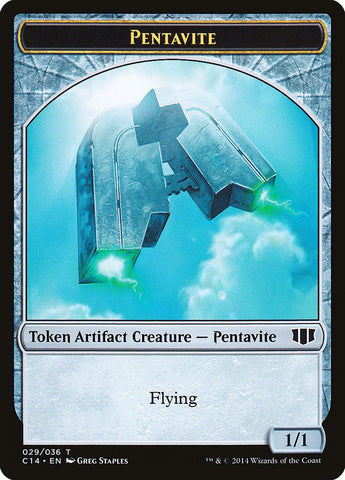 Myr // Pentavite Double-sided Token [Commander 2014 Tokens]