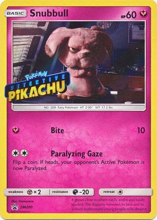 Snubbull Detective (Pikachu Stamped) (SM200) [Sun & Moon: Black Star Promos]