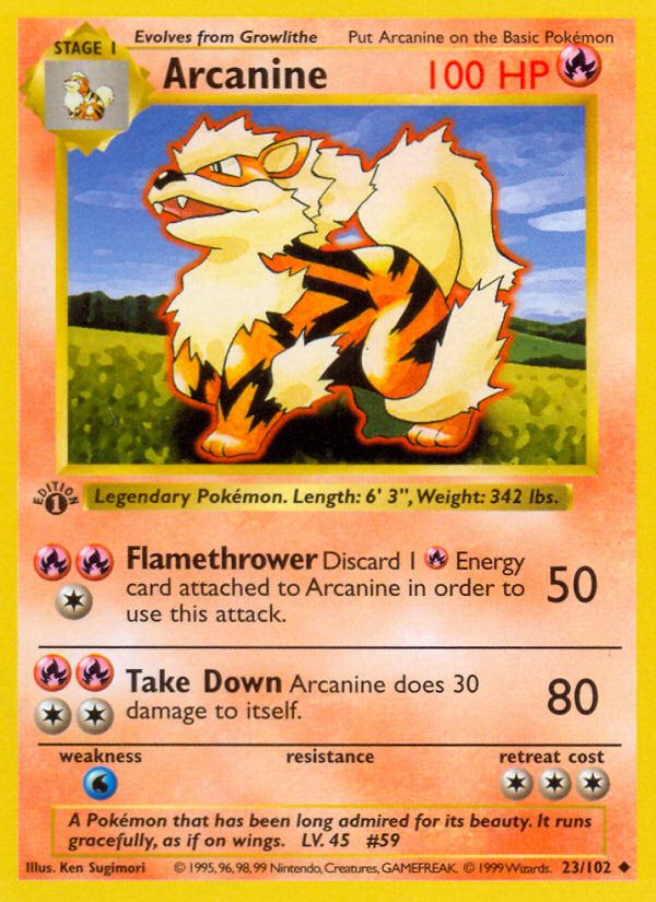 Arcanine (23/102) [Base Set 1st Edition]
