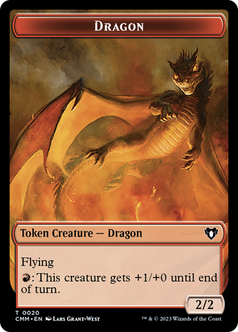 Treasure // Dragon (0020) Double-Sided Token [Commander Masters Tokens]