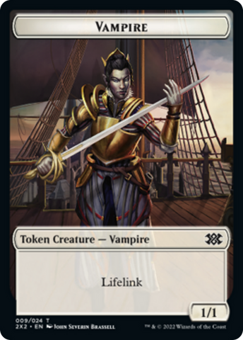 Elemental // Vampire Double-sided Token [Double Masters 2022 Tokens]