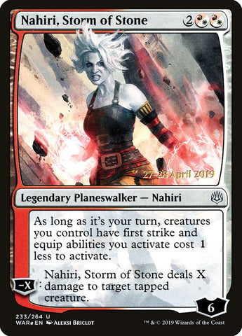 Nahiri, Storm of Stone  [War of the Spark Prerelease Promos]